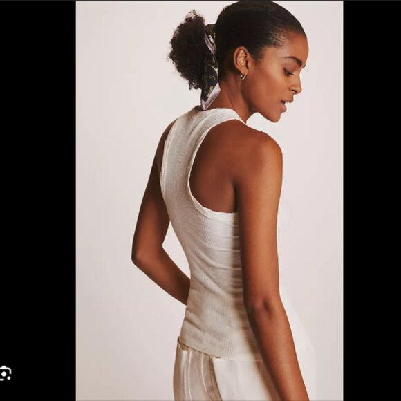 Brand New Women's Pilcro Sustainable Ribbed Tank - Picture 8 of 9